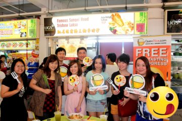 Food Tasting: Fruit Juice Mee Siam at the Famous Sungei Road Trishaw Laksa