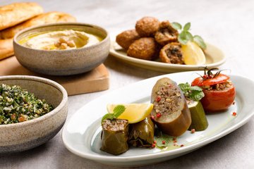 Middle Eastern Mezzes at mezza9