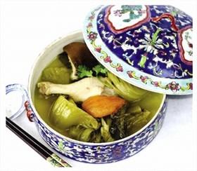 Mrs. Low’s Kitchen: Preserved Salted Vegetable Duck Soup