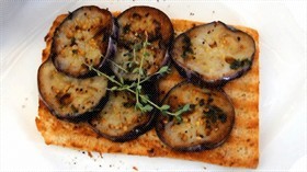 Pan Fried Aubergine (Egg Plant) With Balsamic Vinegar and Thyme