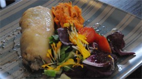 Tarragon Chicken with Sweet Potato Mash