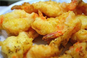 Prawns tempura