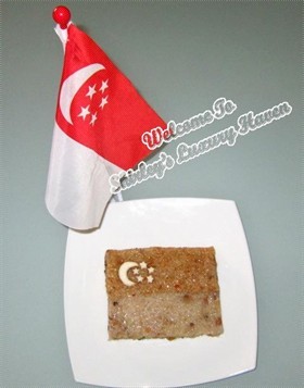 Flying The Singapore Flag High With Glutinuous Rice!
