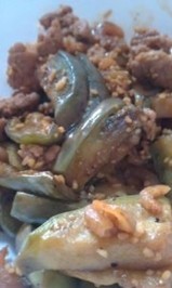 Stir-fry Eggplant with Shrimps