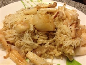 Seafood Risotto with Porchini
