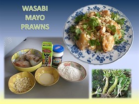 Wasabi Mayo Prawns