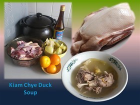 Kiam Chye Duck  Soup (aka Salted Duck Soup)