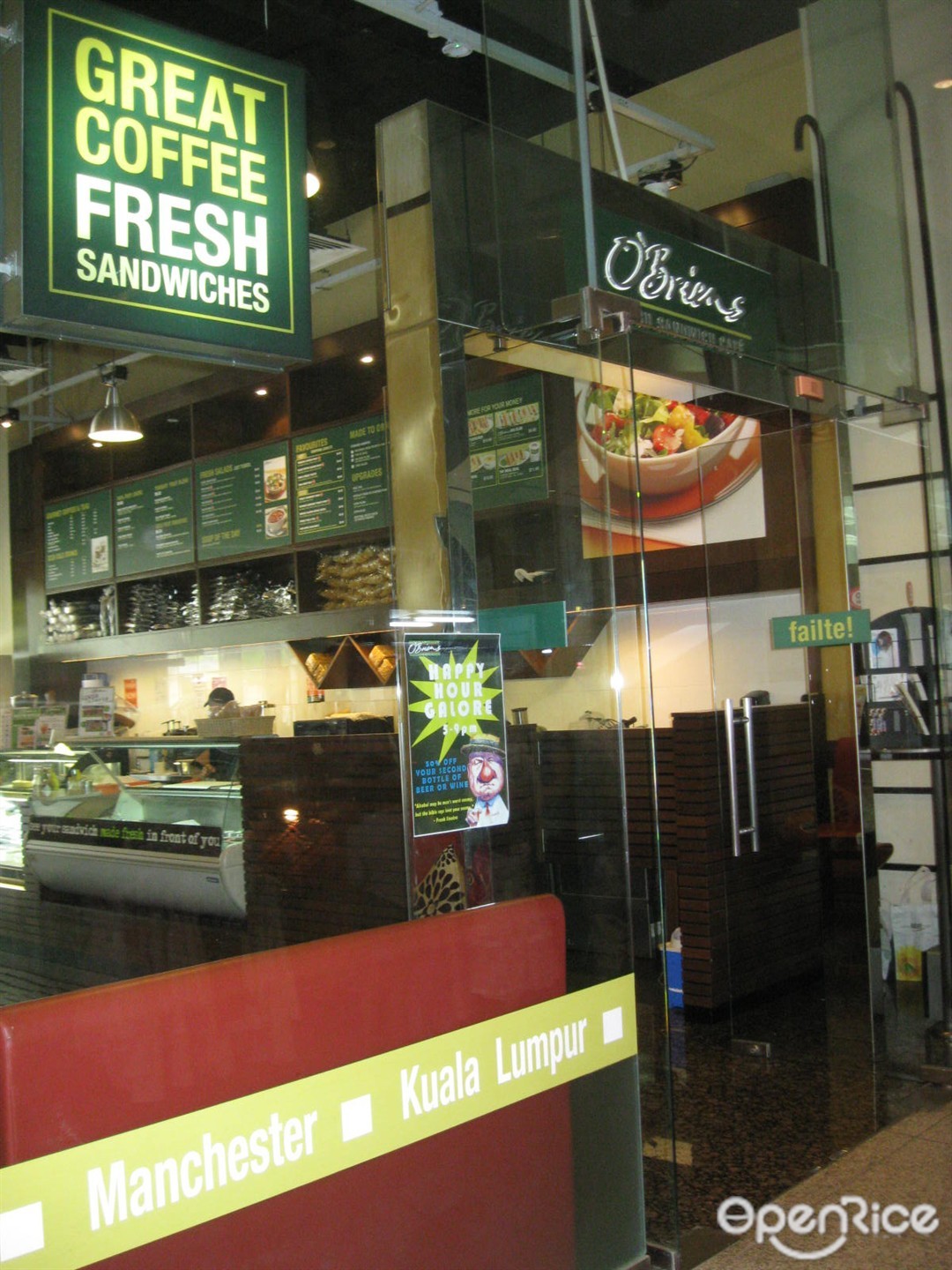 O'Briens Irish Sandwich Bar - Irish Burgers and Sandwiches Café Brunch ...