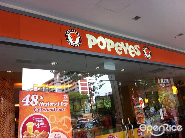 Popeyes Louisiana Kitchen's Menu - American Halal Fast Food in Ang Mo ...