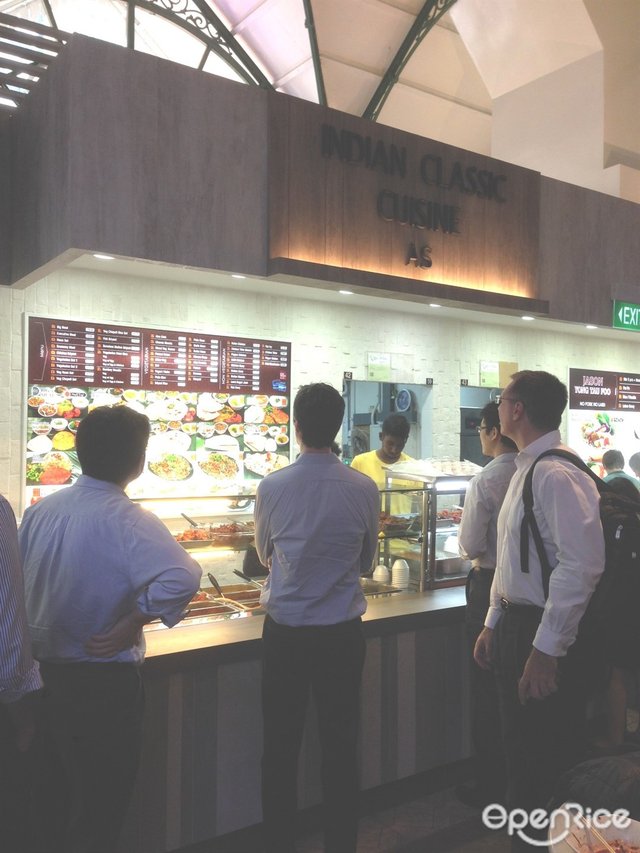 AS Indian Classic Cuisine's Menu Indian Hawker Centre in Raffles
