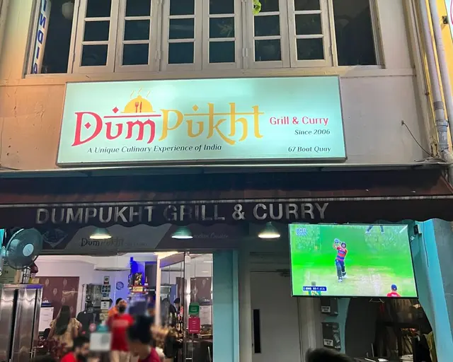 Dum Pukht Grill & Curry Indian Restaurant in Boat Quay Singapore