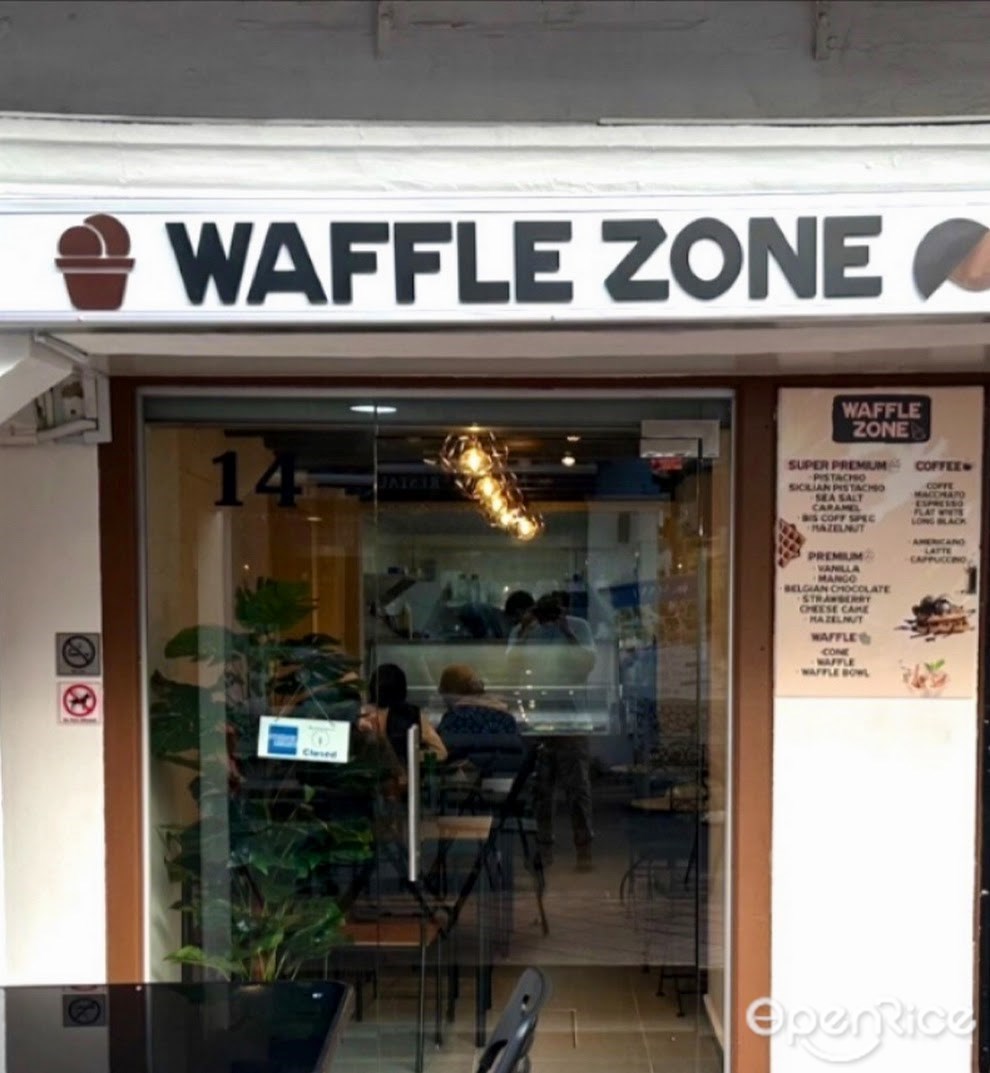 Waffle Zone's Menu MultiCuisine Desserts and Cakes Café in Bugis