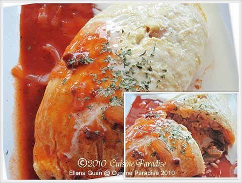 Mixed Sauce Omu Rice @ S$6.50 per side 