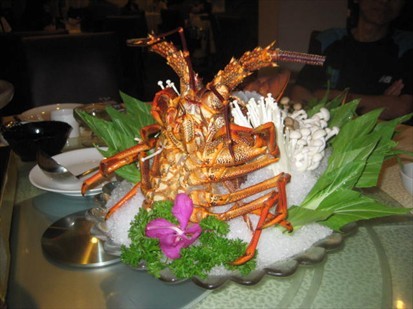 Lobster Sashimi on ice