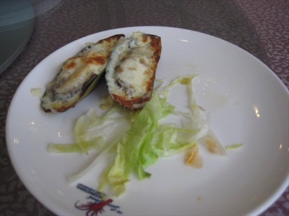 Cheese Baked Mussels