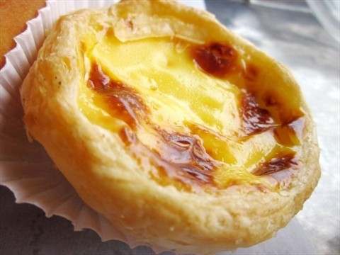 Mouth water Portuguese egg tarts ($1.30)