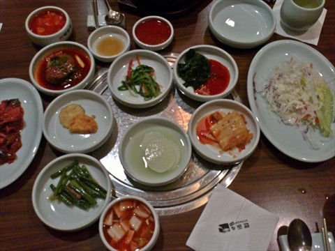 Kimchi side dishes