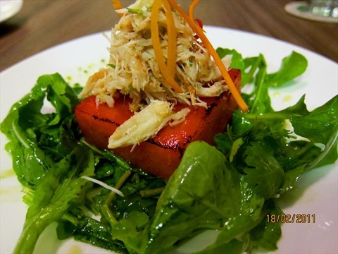 Crabmeat & Watermelon salad