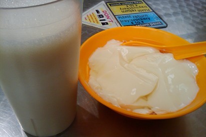 Drink and beancurd