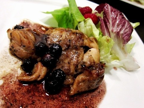 Balsamic Ambrosia Blueberry Chicken (Blue and Purple)