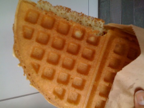 peanut butter waffle.
