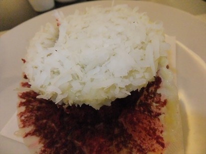 red velvet cupcake.