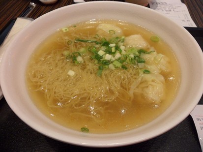 shrimp dumplings noodles soup