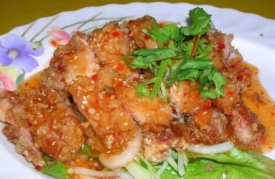 Thai Chilli Chicken Cutlet. 
