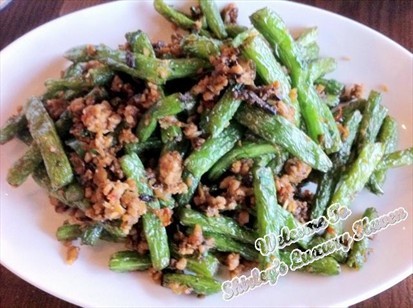 Sauteed French Bean with Minced Pork @ S$9
