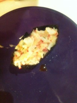 Lobster salad sushi