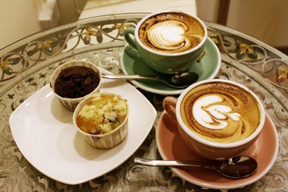 Muffins with Cappuccino