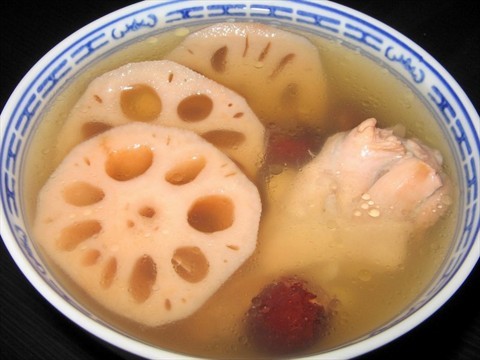 lotus soup with rice