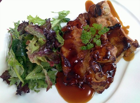 Grilled Teriyaki Chicken served with house salad