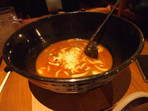 Ebi cheese curry udon