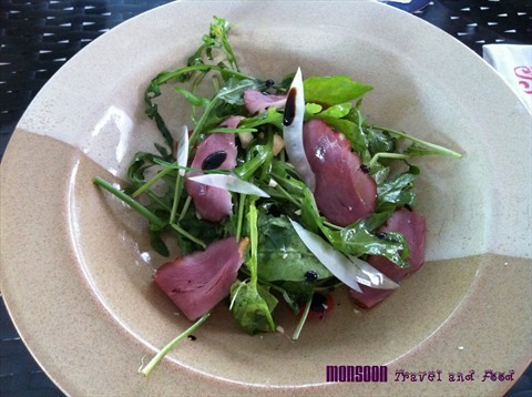 Rocket Salad with Smoked Duck Breast