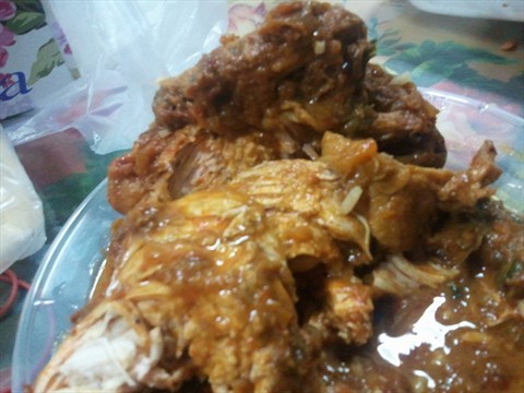 Chicken masala - a HUGE portion
