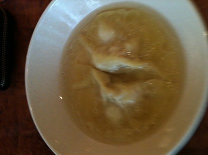 Dumpling soup