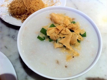 Century Egg and Lean Meat Congee ($2.80)