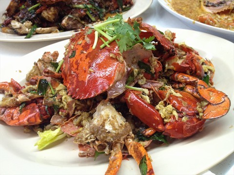 Curry leaf crab