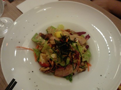 Chef's special smoked duck salad