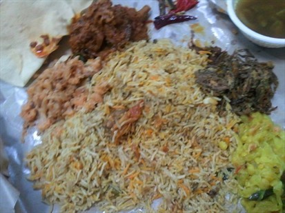 Briyani rice set with Mutton mysore