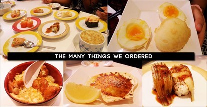 What we ordered!