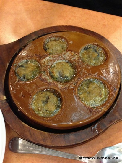 Oven Grilled Escargots at $5.90