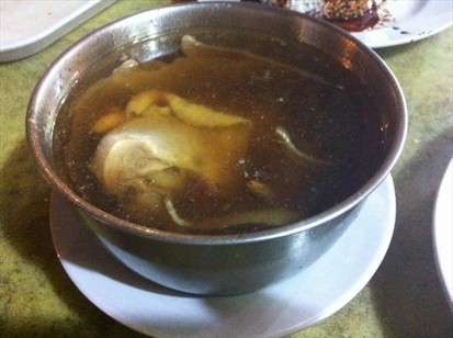 herbal chicken soup $3.50