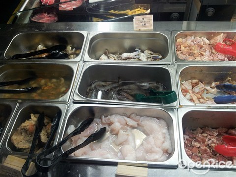 The seafood selection