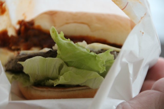 Premium Wagyu Chili Burger.