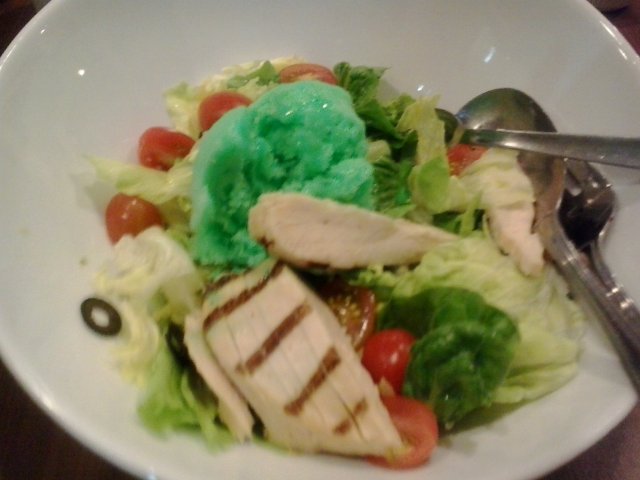 Grilled Chicken with Lime Sorbet Salad