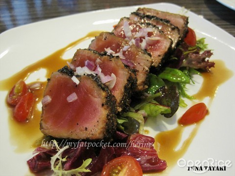 Tataki of Tuna with Peppercorn Salad, $11.90