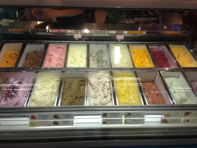 The different flavours of ice cream