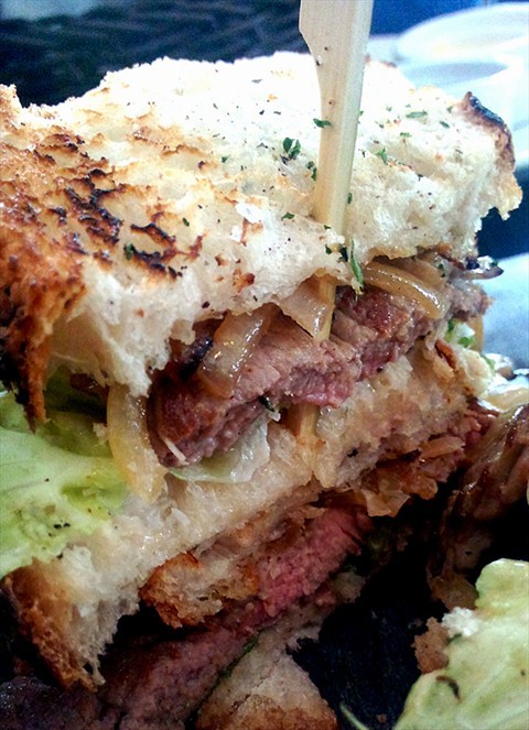 Steak Sandwich (close-up)